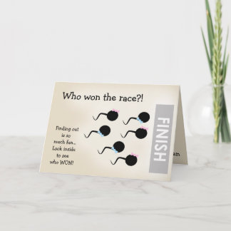 Graciosa tarjeta de Invitación de Revelación de Gé