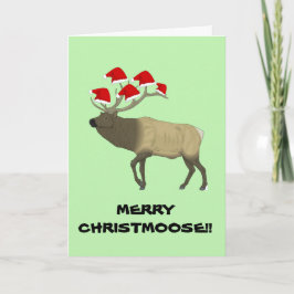 Graciosa tarjeta de Navidad personalizable 'Feliz 
