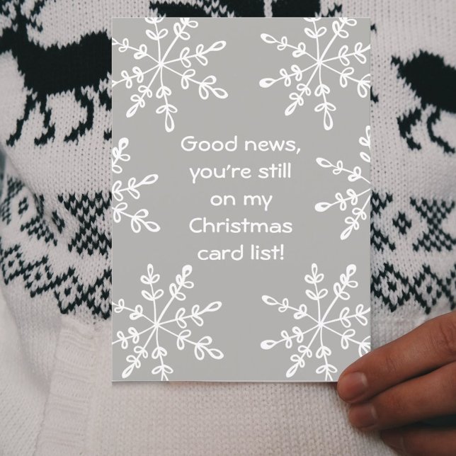 Graciosa tarjeta de Navidades de copas de nieve de (Subido por el creador)