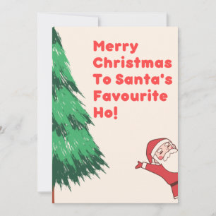 Graciosa Tarjeta De Navidades Hijos Para Ella