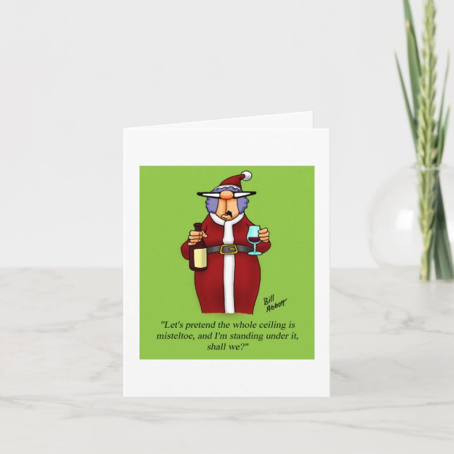 Graciosa Tarjeta De Navidades Para Él (Anverso)