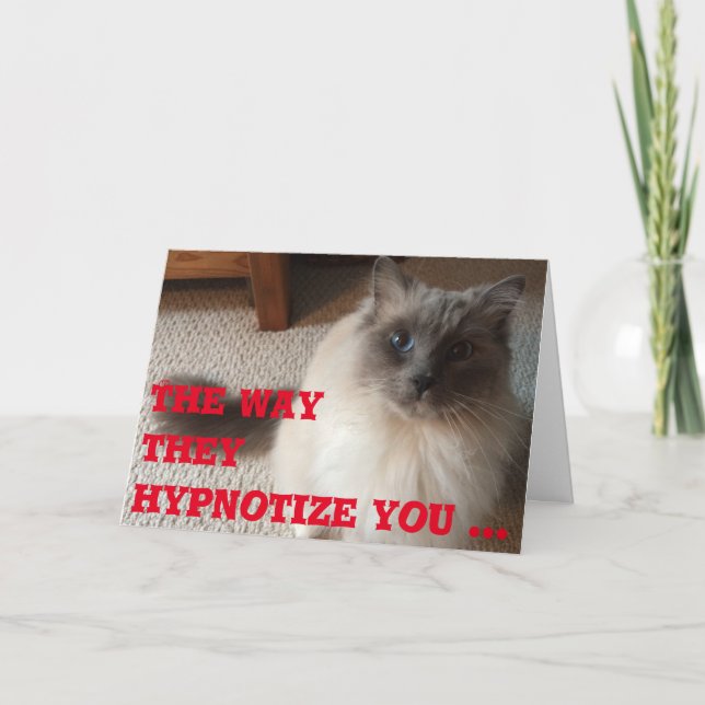 Graciosa tarjeta de saludo (Anverso)