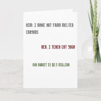 Graciosa tarjeta de saludo