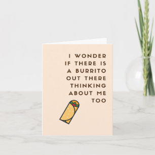 Graciosa tarjeta de saludo Burrito