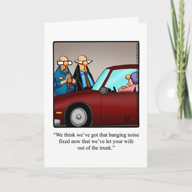 Graciosa Tarjeta De Saludo De Aniversario Para Ell (Anverso)