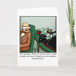 Graciosa tarjeta de saludo de Halloween Feliz