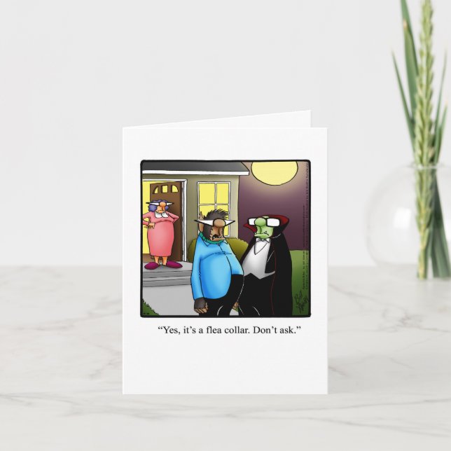 Graciosa tarjeta de saludo de Halloween Feliz (Anverso)