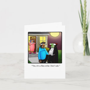 Graciosa tarjeta de saludo de Halloween Feliz