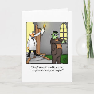 Graciosa tarjeta de saludo de Halloween Feliz