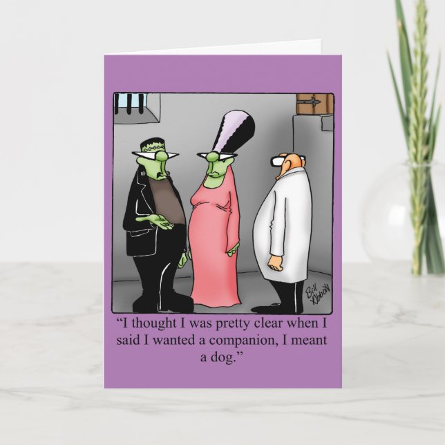 Graciosa tarjeta de saludo de Halloween Feliz (Anverso)