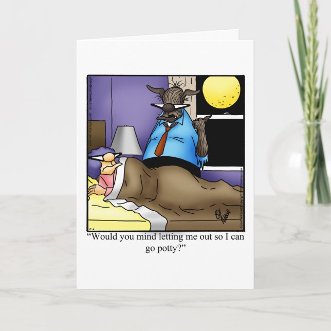 Graciosa tarjeta de saludo de Halloween Feliz (Anverso)