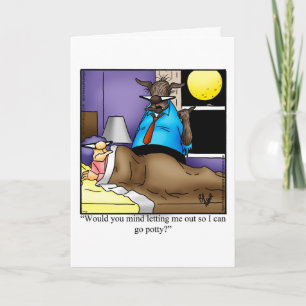 Graciosa tarjeta de saludo de Halloween Feliz