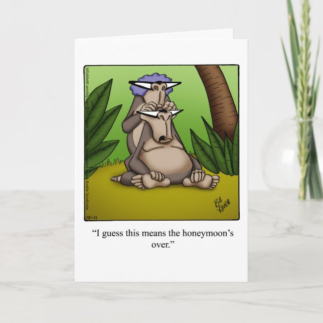 Graciosa Tarjeta De Saludo De Humor Aniversario Pa (Anverso)