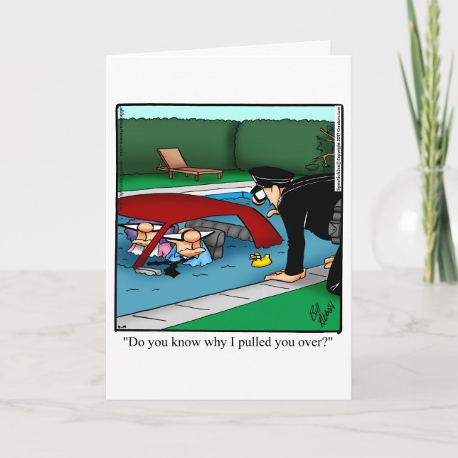 Graciosa Tarjeta De Saludo De Humor Aniversario Pa (Anverso)