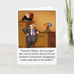 Graciosa tarjeta de saludo de humor de Acción de G