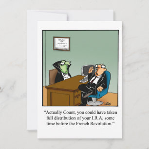 Graciosa tarjeta de saludo de humor de Halloween