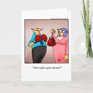 Graciosa tarjeta de saludo de humor para Aniversar