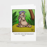 Graciosa tarjeta de saludo de humor para el aniver