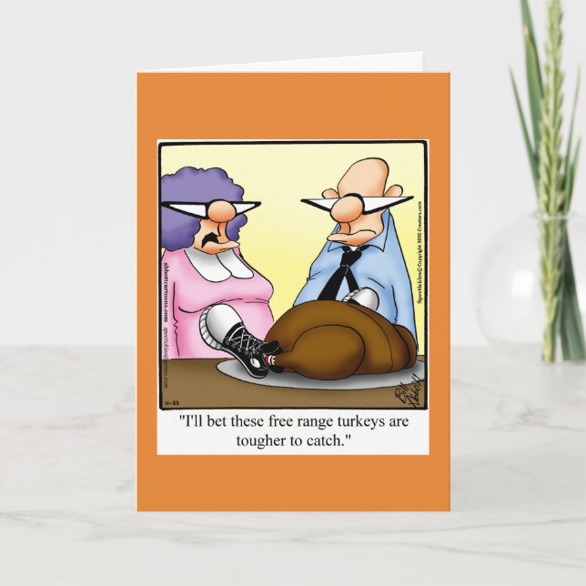 Graciosa tarjeta de saludo de humor para el día de (Anverso)