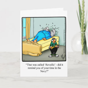 Graciosa tarjeta de saludo de humor para el día de