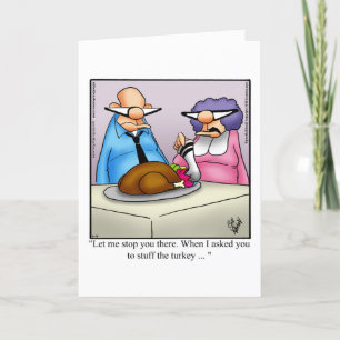 Graciosa tarjeta de saludo de humor para el día de