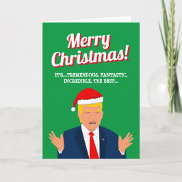 Graciosa tarjeta de saludo de Navidades personaliz