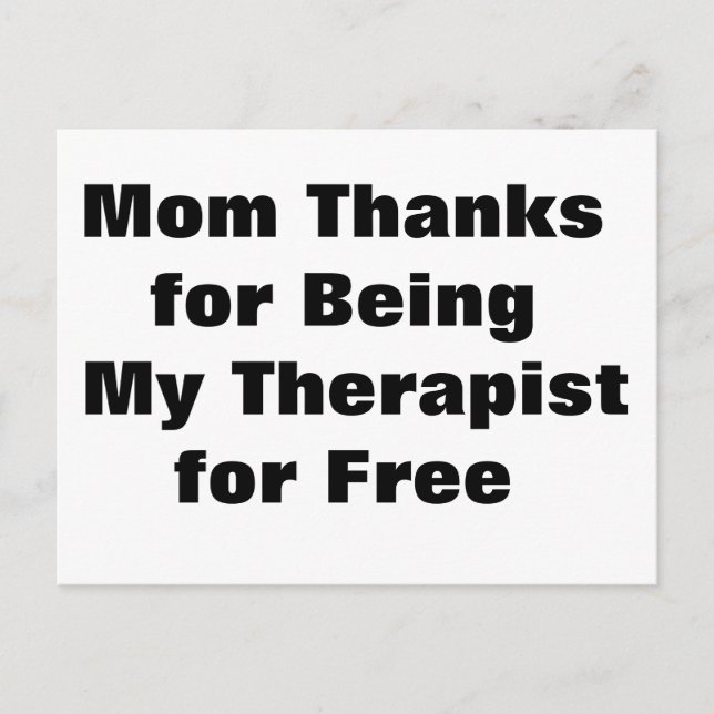 Graciosa tarjeta de saludo del Día de la Madre (Anverso)