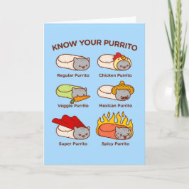 Graciosa tarjeta de saludo para gato: CONOCE TU PU