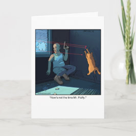 Graciosa tarjeta de saludo Personalizado - Gato lá