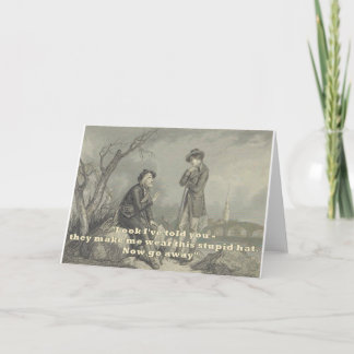 Graciosa tarjeta de saludos Diversión escocesa cum