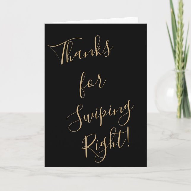 Graciosa tarjeta de San Valentín gracias por nadar (Anverso)