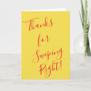 Graciosa tarjeta de San Valentín gracias por nadar