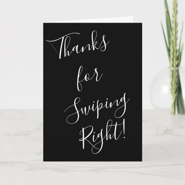 Graciosa tarjeta de San Valentín gracias por nadar (Anverso)