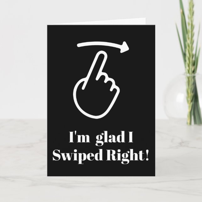 Graciosa tarjeta de San Valentín me alegro de habe (Anverso)