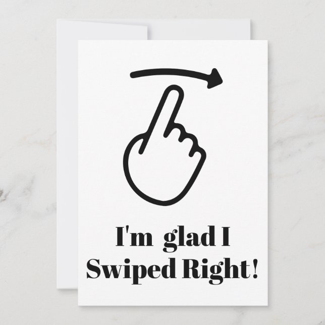 Graciosa tarjeta de San Valentín me alegro de habe (Anverso)