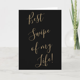 Graciosa tarjeta de San Valentín mejor golpe de mi