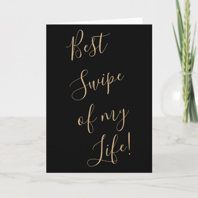 Graciosa tarjeta de San Valentín mejor golpe de mi (Anverso)