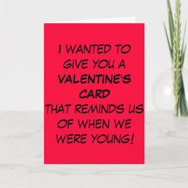 Graciosa tarjeta de San Valentín para los ancianos (Anverso)
