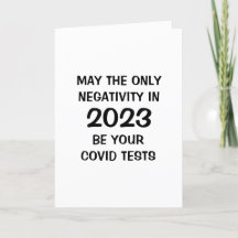 Graciosa tarjeta de vacaciones de Año Nuevo 2023