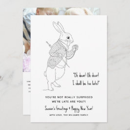 Graciosa tarjeta de vacaciones Feliz Año Nuevo