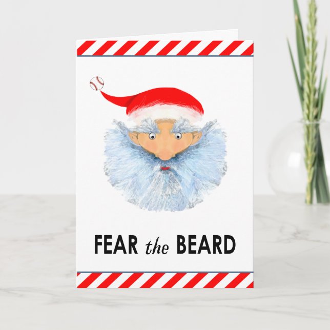 Graciosa tarjeta de vacaciones para Navidades de b (Anverso)