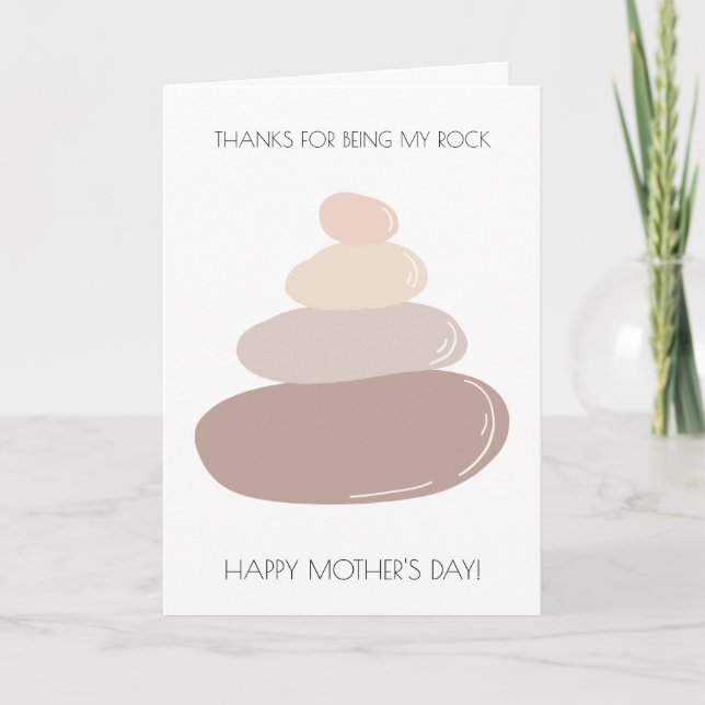 Graciosa tarjeta del día de la madre (Anverso)