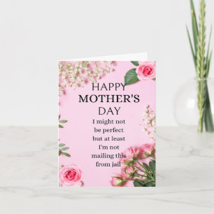 Graciosa tarjeta del día de la madre al menos no e