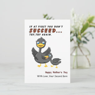 Graciosa tarjeta del día de la madre de su hijo, a