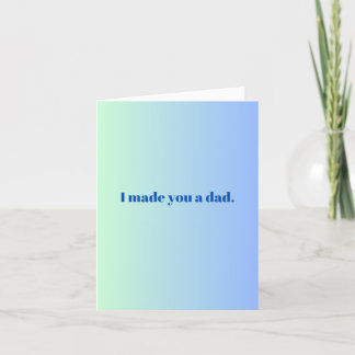 Graciosa tarjeta del día del padre