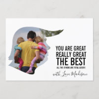 Graciosa tarjeta del día del padre