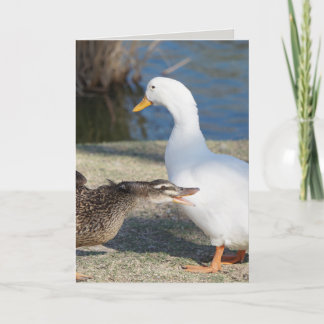 Graciosa tarjeta del día del padre de los Ducks