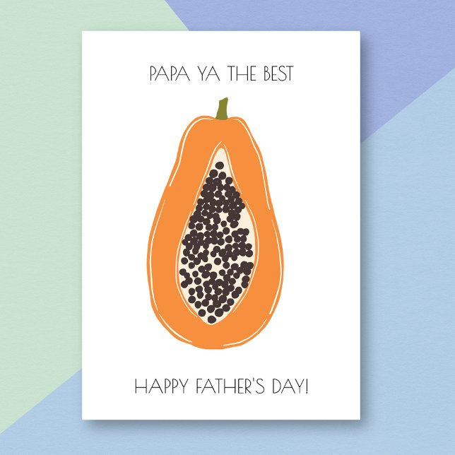 Graciosa tarjeta del día del padre de Papaya (Subido por el creador)
