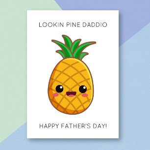 Graciosa tarjeta del día del padre de Pineapple Pu