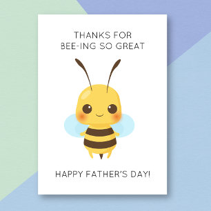 Graciosa tarjeta del día del padre de un animal de